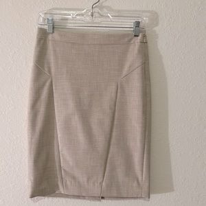 The limited pencil skirt in a beautiful tan color